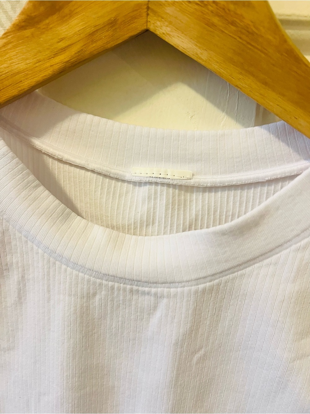 Athleta White Ribbed Tank Top - Picture 3 of 3